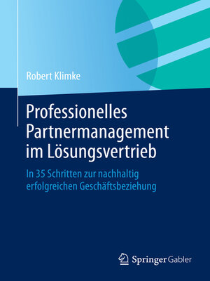 cover image of Professionelles Partnermanagement im Lösungsvertrieb